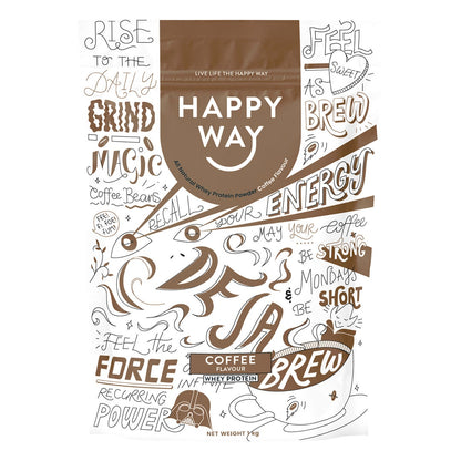 Happy Way Whey Protein Powder Coffee 1kg - Happy Way