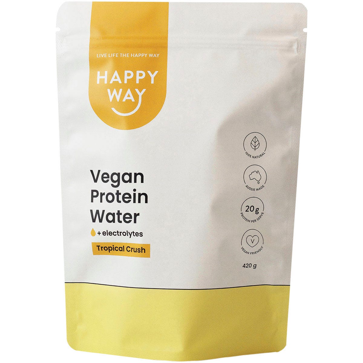 Happy Way Vegan Protein Water Tropical Crush 420g - Happy Way