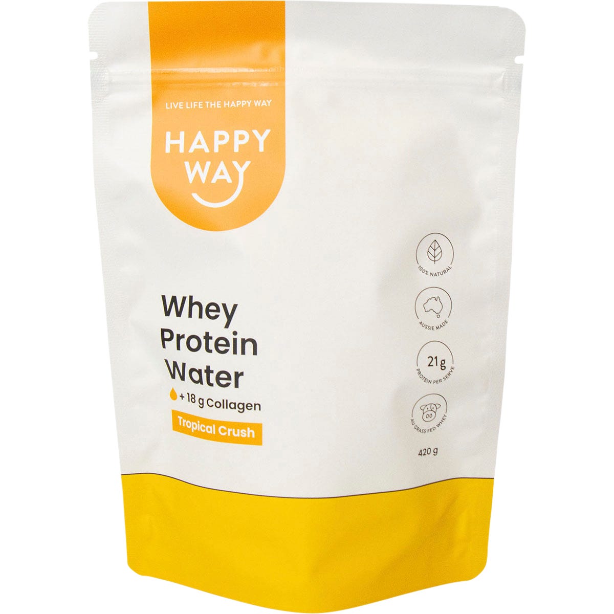 Happy Way Whey Protein Water Tropical Crush 420g - Happy Way