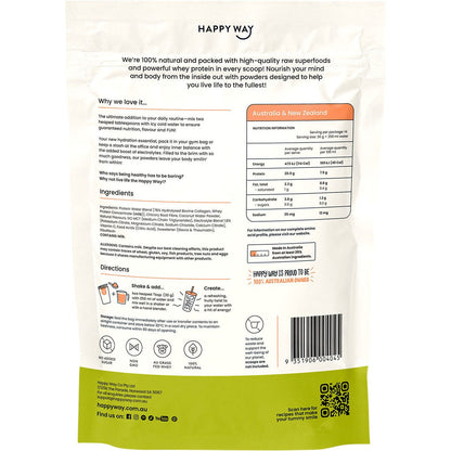 Happy Way Whey Protein Water Apple Peach 420g - Happy Way