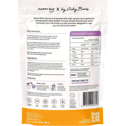 Happy Way Ashy Bines Whey Protein Water Passionfruit 420g - Happy Way