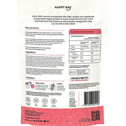 Happy Way Vegan Protein Water Powder Sour Berry 420g - Happy Way