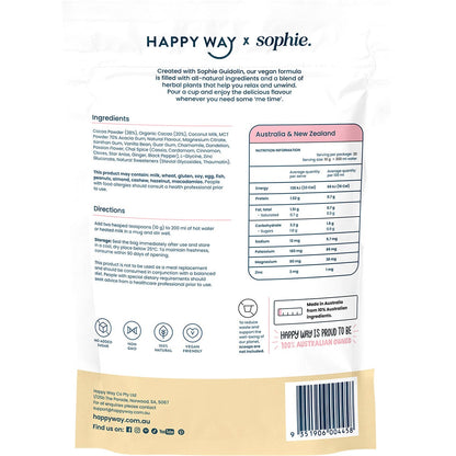 Happy Way Sophie's Hot Choccy Vegan Vanilla Chai 200g - Happy Way