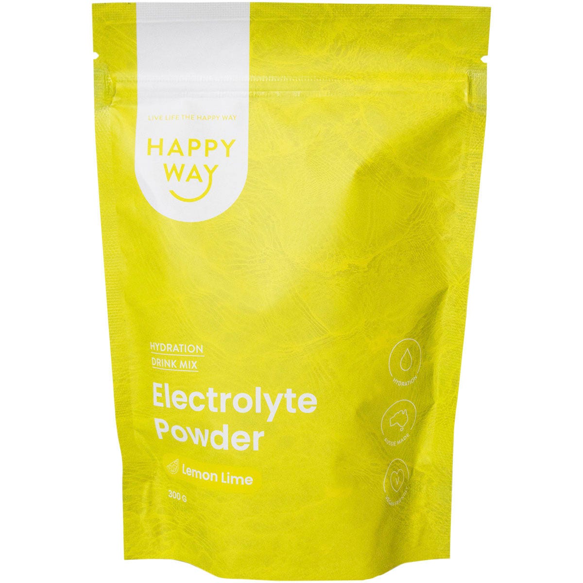 Happy Way Electrolyte Powder Lemon Lime 300g - Happy Way