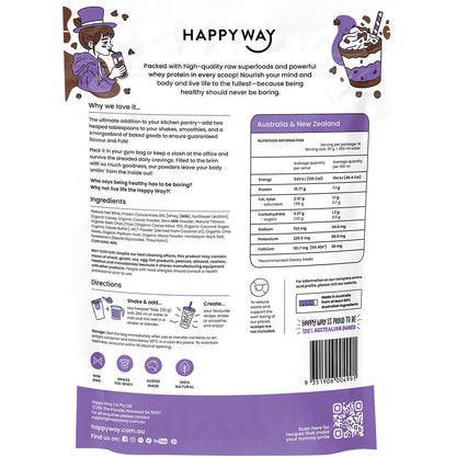 Happy Way Whey Protein Powder Double Choc Chip 500g - Happy Way