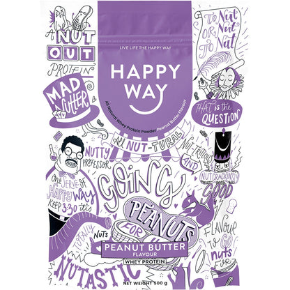 Happy Way Whey Protein Powder Peanut Butter 500g - Happy Way