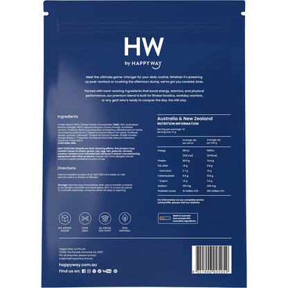 Happy Way Men's Premium Whey Protein Powder Chocolate 900g - Happy Way