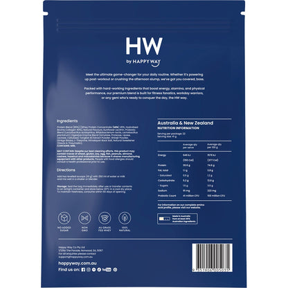 Happy Way Men's Premium Whey Protein Powder Vanilla 900g - Happy Way