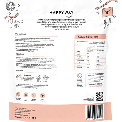 Happy Way Vegan Protein Powder Vanilla 2kg - Happy Way