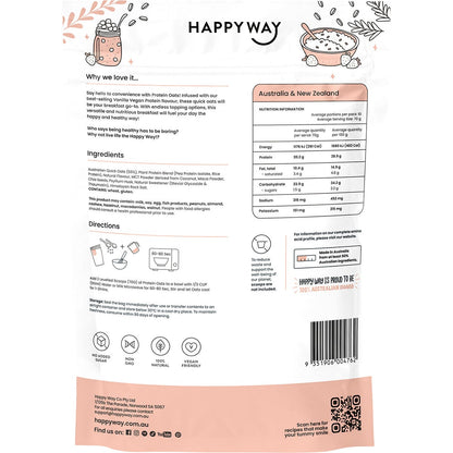 Happy Way Vegan Protein Quick Oats Vanilla 700g - Happy Way