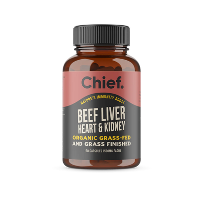 Organic Beef Liver, Heart & Kidney Immunity Boost (30 Servings)