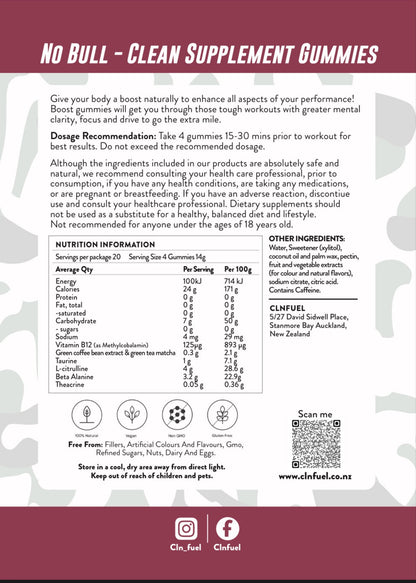 CLNFuel Pre-workout | Boost Gummies