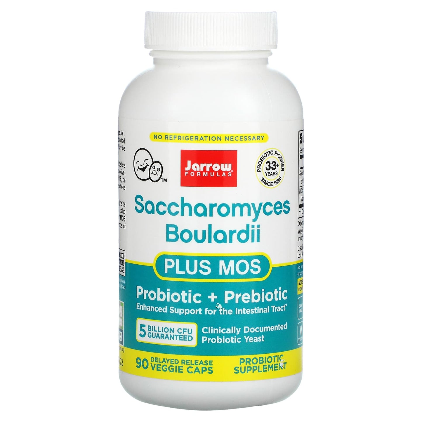 Jarrow Formulas Saccharomyces Boulardii + MOS 5 Billion CFU