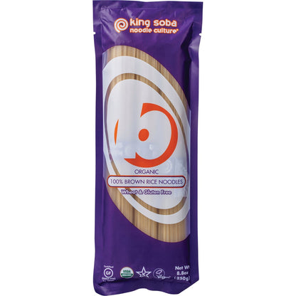 King Soba Organic 100% Brown Rice Noodles 250g - King Soba