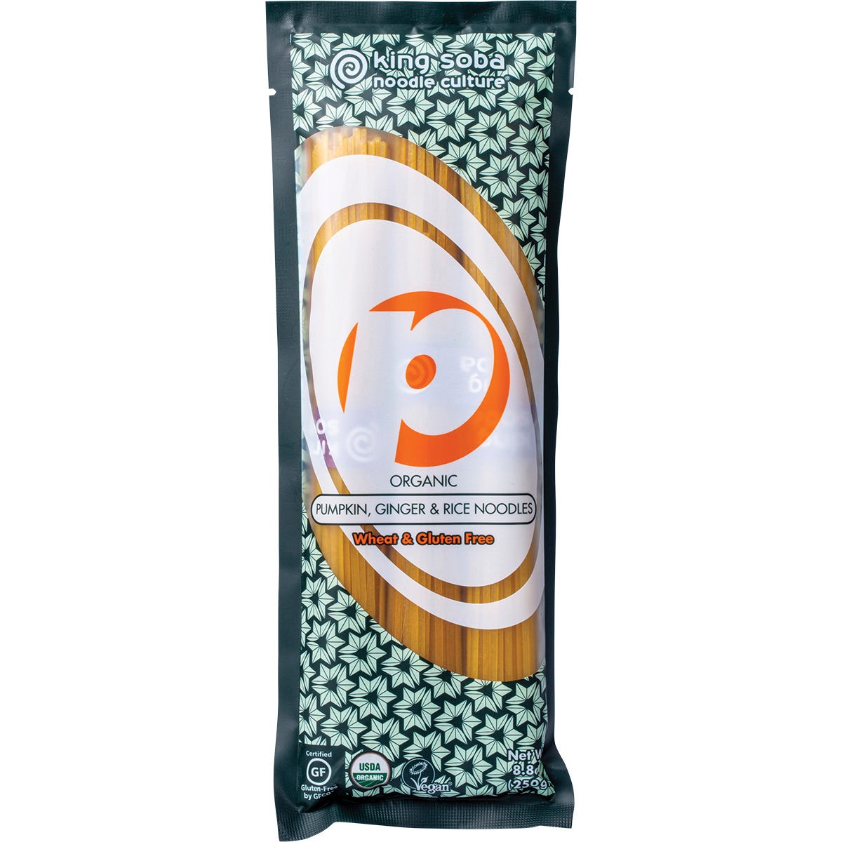 King Soba Organic Pumpkin, Ginger&Rice Noodles 250g - King Soba