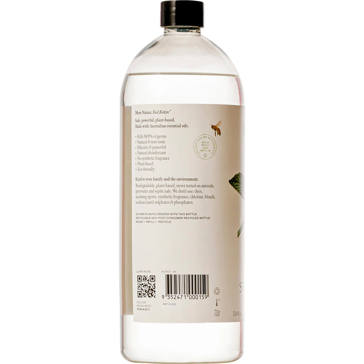 Koala Eco Stainless Steel Cleaner Peppermint 1L - Koala Eco