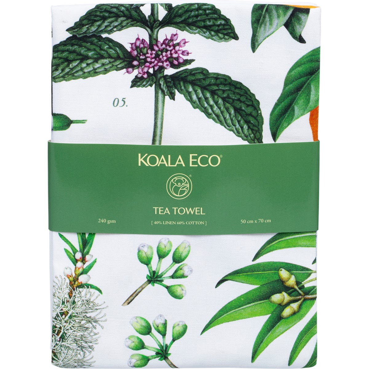 Koala Eco Tea Towel Botanical - Koala Eco