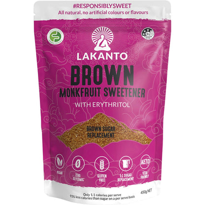 Lakanto Brown Monkfruit Sweetener Brown Sugar Replacement 450g - Lakanto
