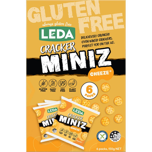 Leda Cracker Miniz Cheeze Multi 6 Pack 6x150g - Leda