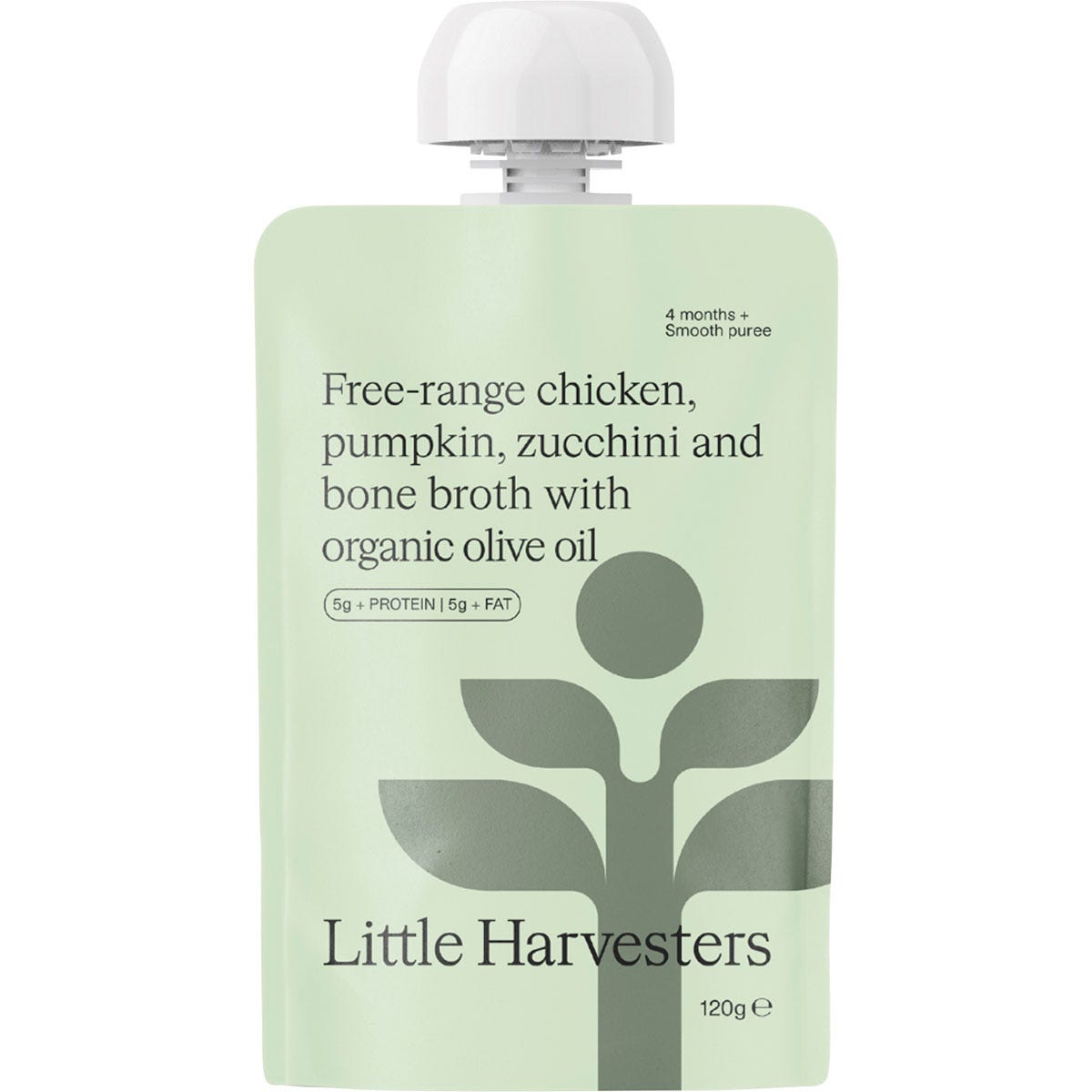Little Harvesters Free-range Chicken, Pumpkin, Zucchini & Bone Broth 6x120g - Little Harvesters