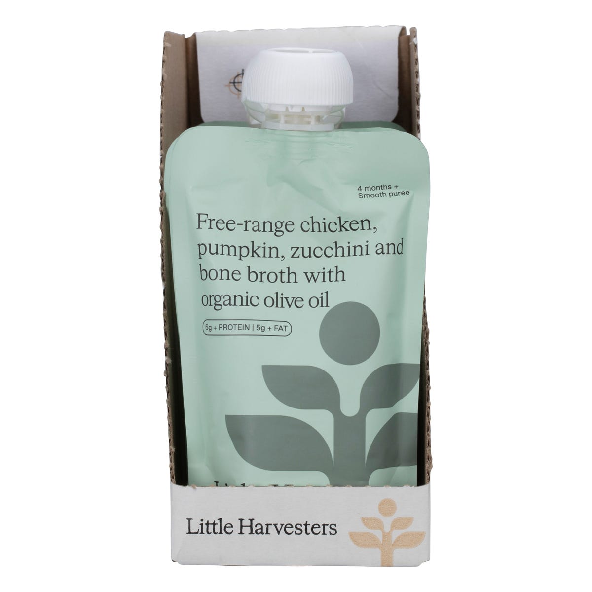Little Harvesters Free-range Chicken, Pumpkin, Zucchini & Bone Broth 6x120g - Little Harvesters