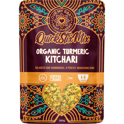 Love My Earth Quick Stix Mix Organic Turmeric Kitchari 200g - Love My Earth