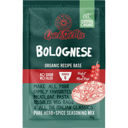 Love My Earth Quick Stix Mix Organic Recipe Base Bolognese 10x45g - Love My Earth