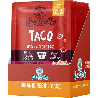 Love My Earth Quick Stix Mix Organic Recipe Base Taco 10x55g - Love My Earth