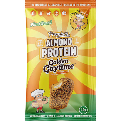 MACRO MIKE Premium Almond Protein Golden Gaytime 12x40g - MACRO MIKE