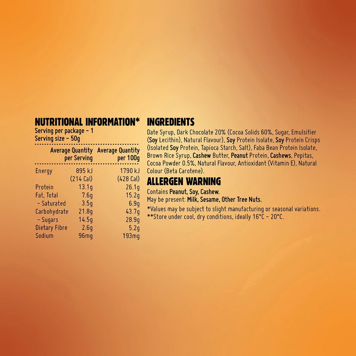 MACRO MIKE Protein Indulgence Bar Peanut Choc Caramel Crunch 12x50g - MACRO MIKE