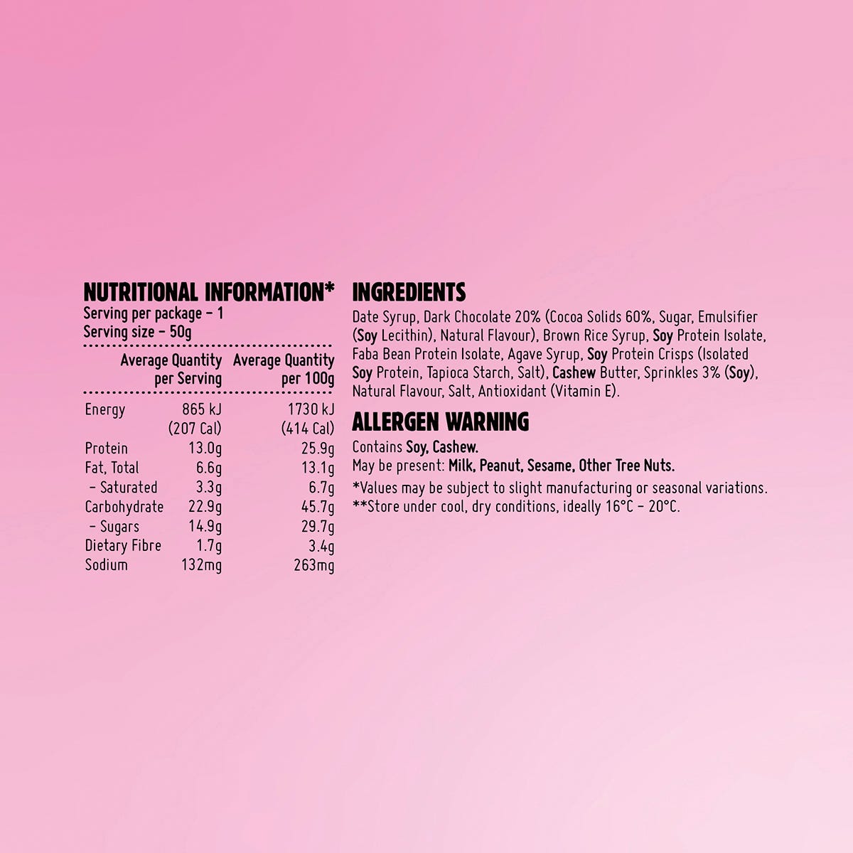 MACRO MIKE Protein Indulgence Bar Chocolate Birthday Cake 12x50g - MACRO MIKE