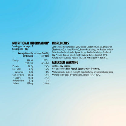 MACRO MIKE Protein Indulgence Bar Chocolate Coconut Bliss 12x50g - MACRO MIKE