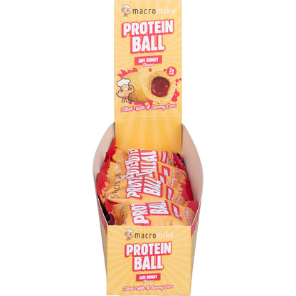 MACRO MIKE Protein Ball Jam Donut 12x40g - MACRO MIKE