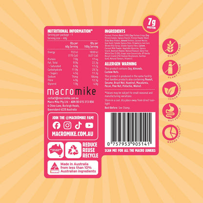 MACRO MIKE Protein Ball Jam Donut 12x40g - MACRO MIKE