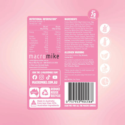 MACRO MIKE Protein Indulgence Ball Birthday Cake 12x40g - MACRO MIKE