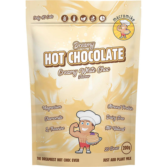 MACRO MIKE Dreamy Hot Chocolate Creamy White Choc 200g - MACRO MIKE