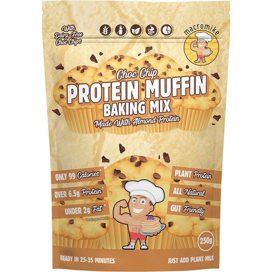 MACRO MIKE Protein Muffin Baking Mix Choc Chip 250g - MACRO MIKE