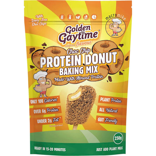 MACRO MIKE Protein Donut Baking Mix Golden Gaytime Choc Chip 250g - MACRO MIKE