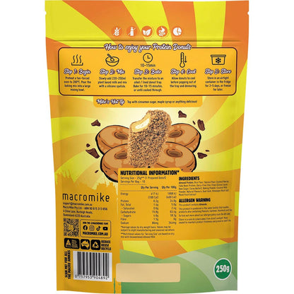 MACRO MIKE Protein Donut Baking Mix Golden Gaytime Choc Chip 250g - MACRO MIKE