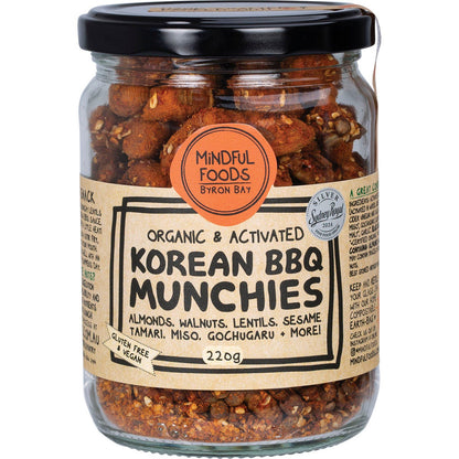 Mindful Foods Korean BBQ Munchies Organic & Activated 220g - Mindful Foods