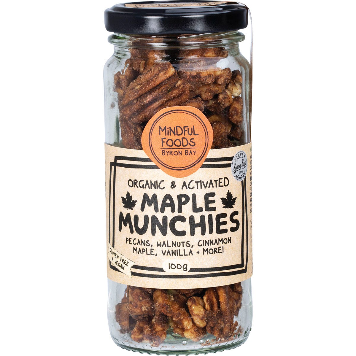 Mindful Foods Maple Munchies Organic & Activated 100g - Mindful Foods