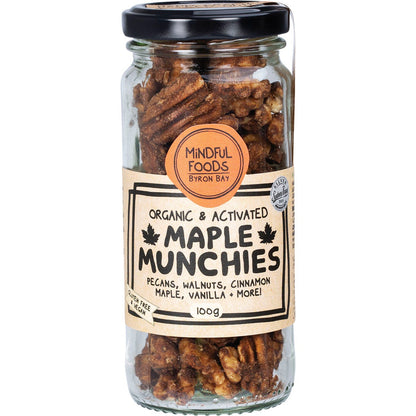 Mindful Foods Maple Munchies Organic & Activated 100g - Mindful Foods