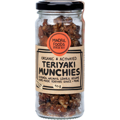 Mindful Foods Teriyaki Munchies Organic & Activated 90g - Mindful Foods