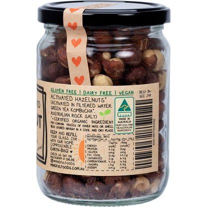 Mindful Foods Hazelnuts Organic & Activated 250g - Mindful Foods
