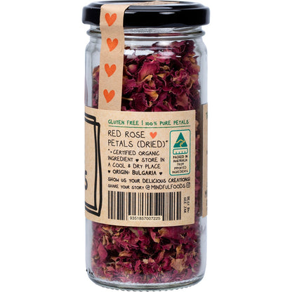 Mindful Foods Rose Petals Organic 15g - Mindful Foods