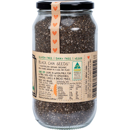 Mindful Foods Chia Seeds Organic 700g - Mindful Foods
