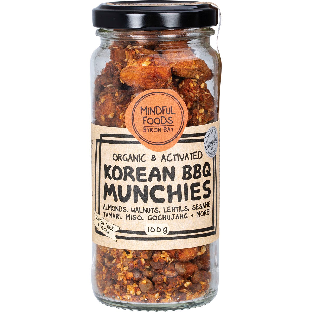 Mindful Foods Korean BBQ Munchies Organic & Activated 100g - Mindful Foods