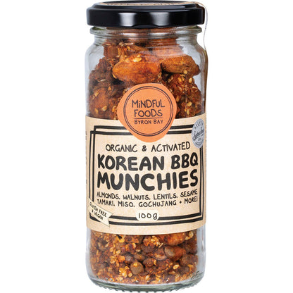 Mindful Foods Korean BBQ Munchies Organic & Activated 100g - Mindful Foods
