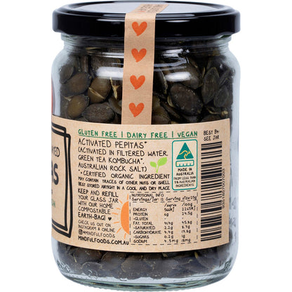 Mindful Foods Pepitas Organic & Activated 300g - Mindful Foods