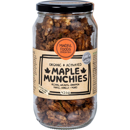 Mindful Foods Maple Munchies Organic & Activated 420g - Mindful Foods